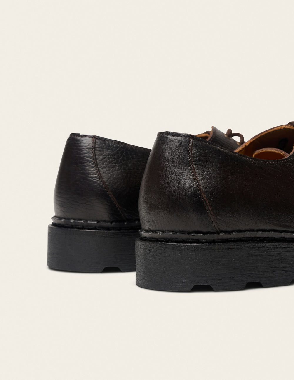 Kade derby - Brown Grained Leather