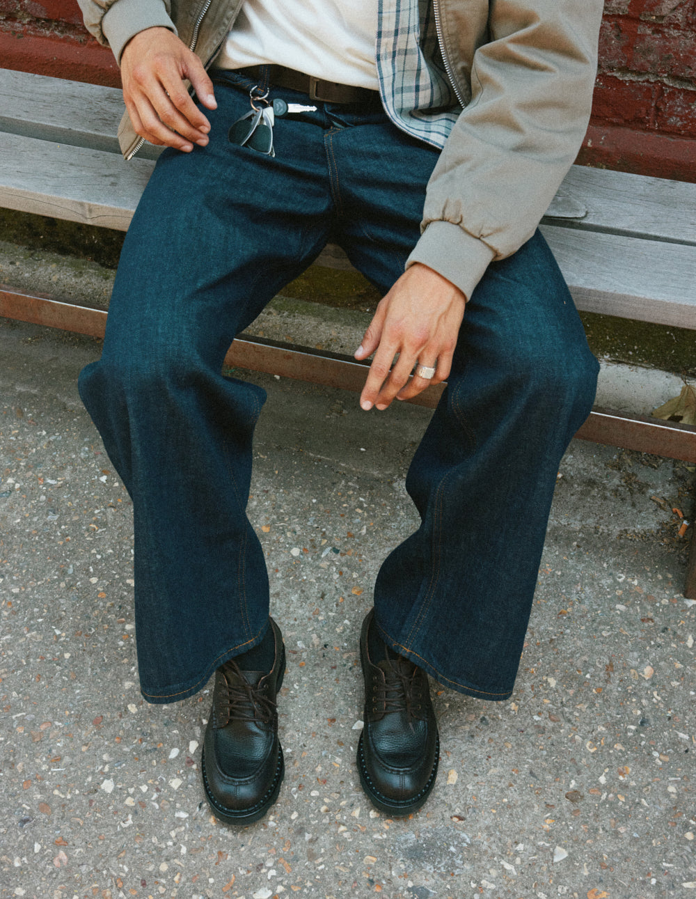 Kade derby - Brown Grained Leather