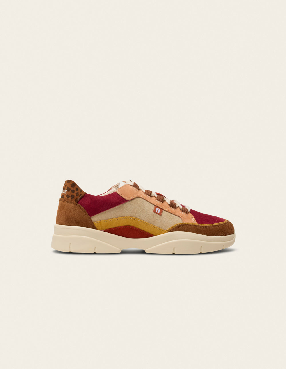 Baskets Laura - Marron ocre bordeaux