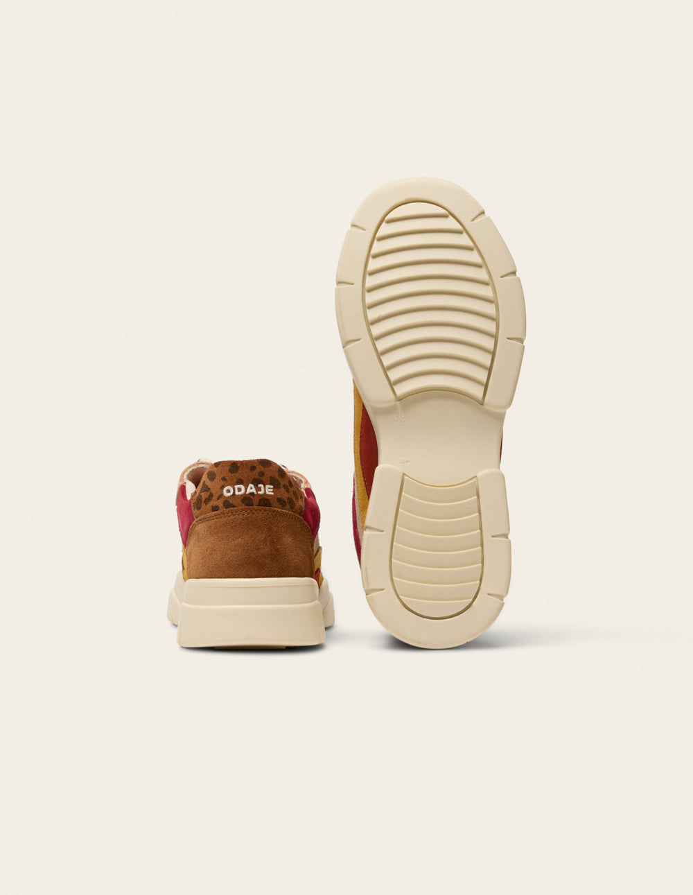 Baskets Laura - Marron ocre bordeaux