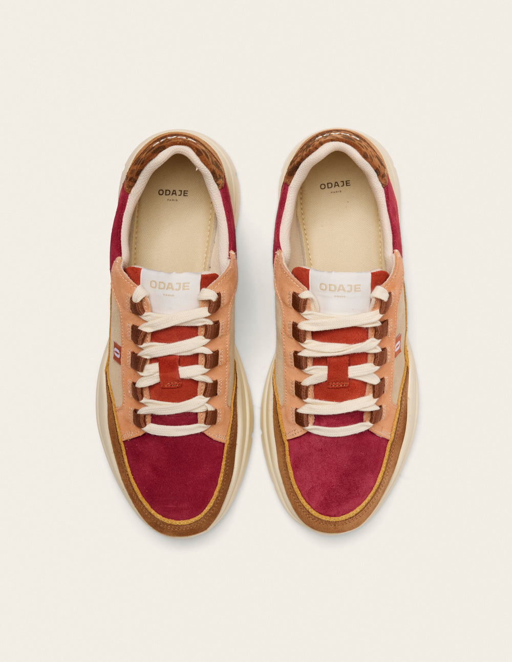 Baskets Laura - Marron ocre bordeaux