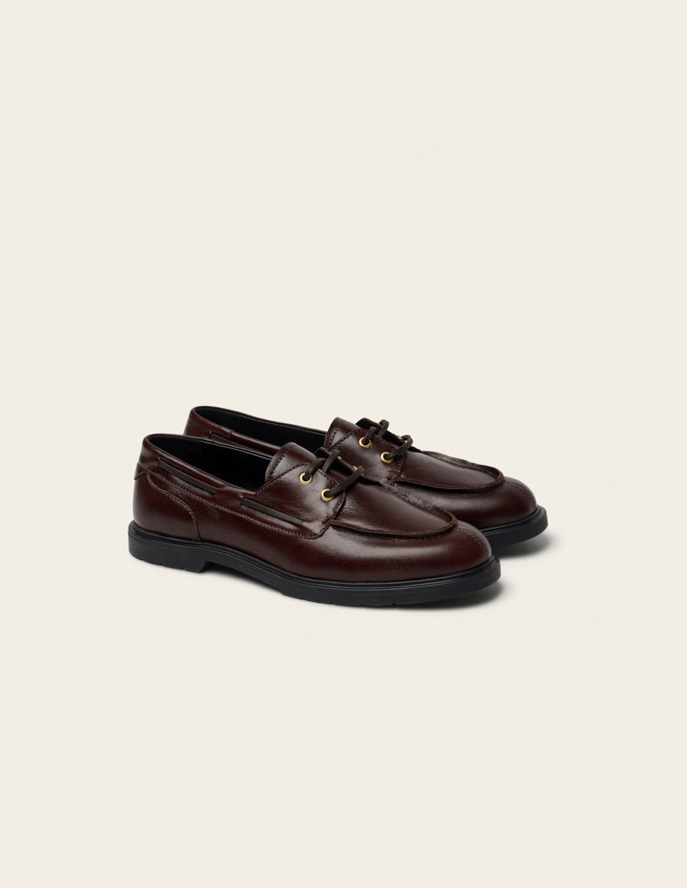 Layo derby - Brown leather