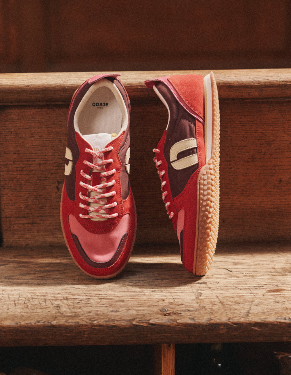 Layras trainers - Red burgundy pink