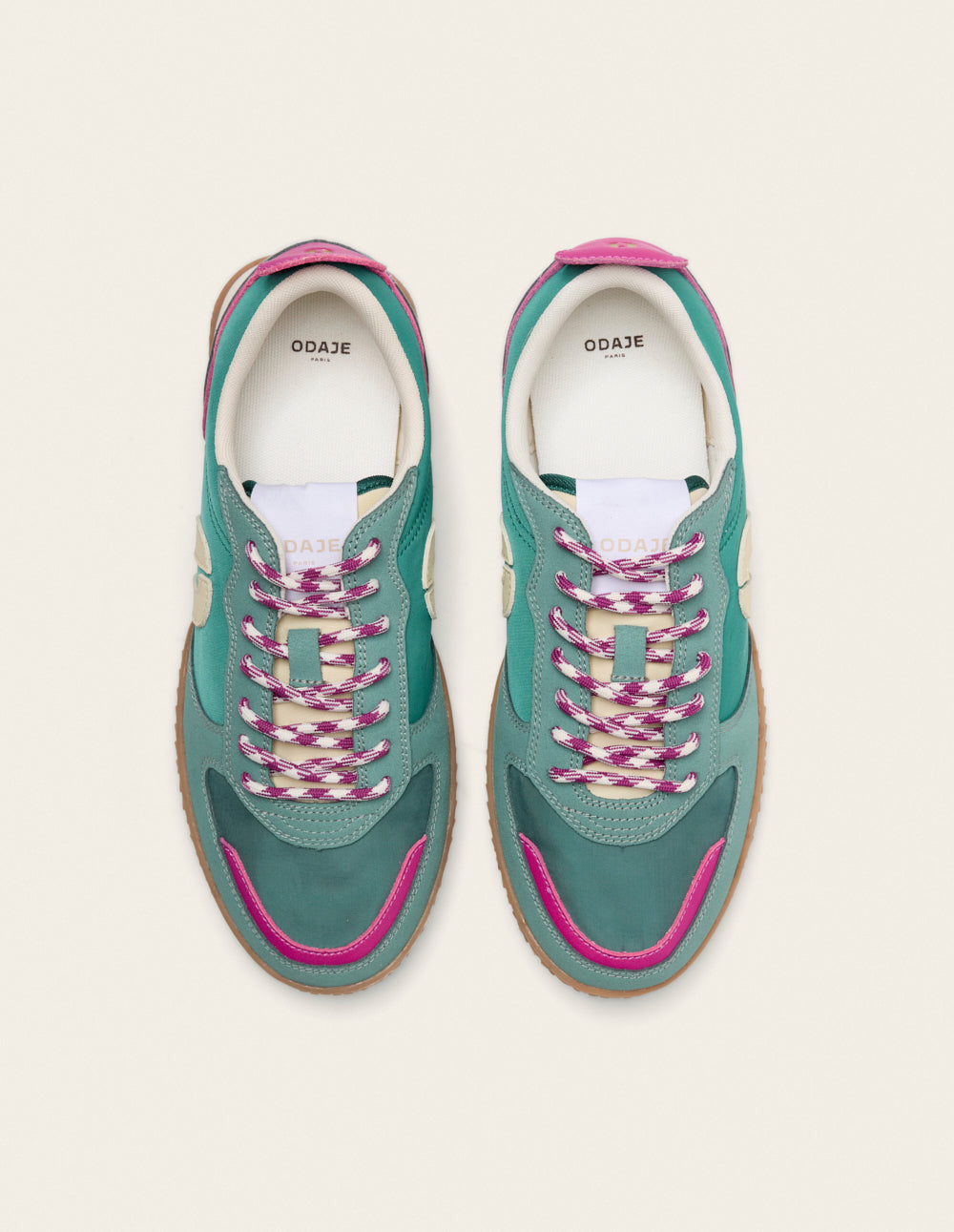 Baskets Layras - Vert fuchsia sapin