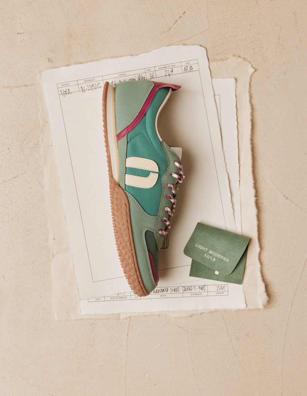 Baskets Layras - Vert fuchsia sapin