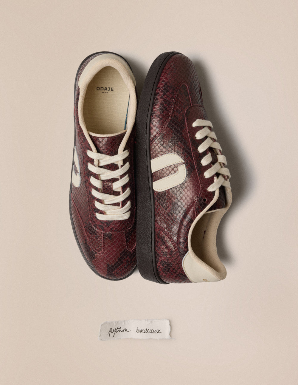 Baskets Lucia - Python bordeaux