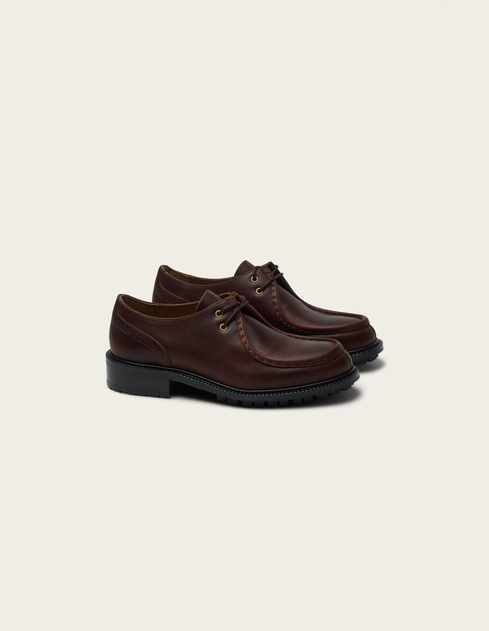 Derbies Luma - Cuir pull-up marron