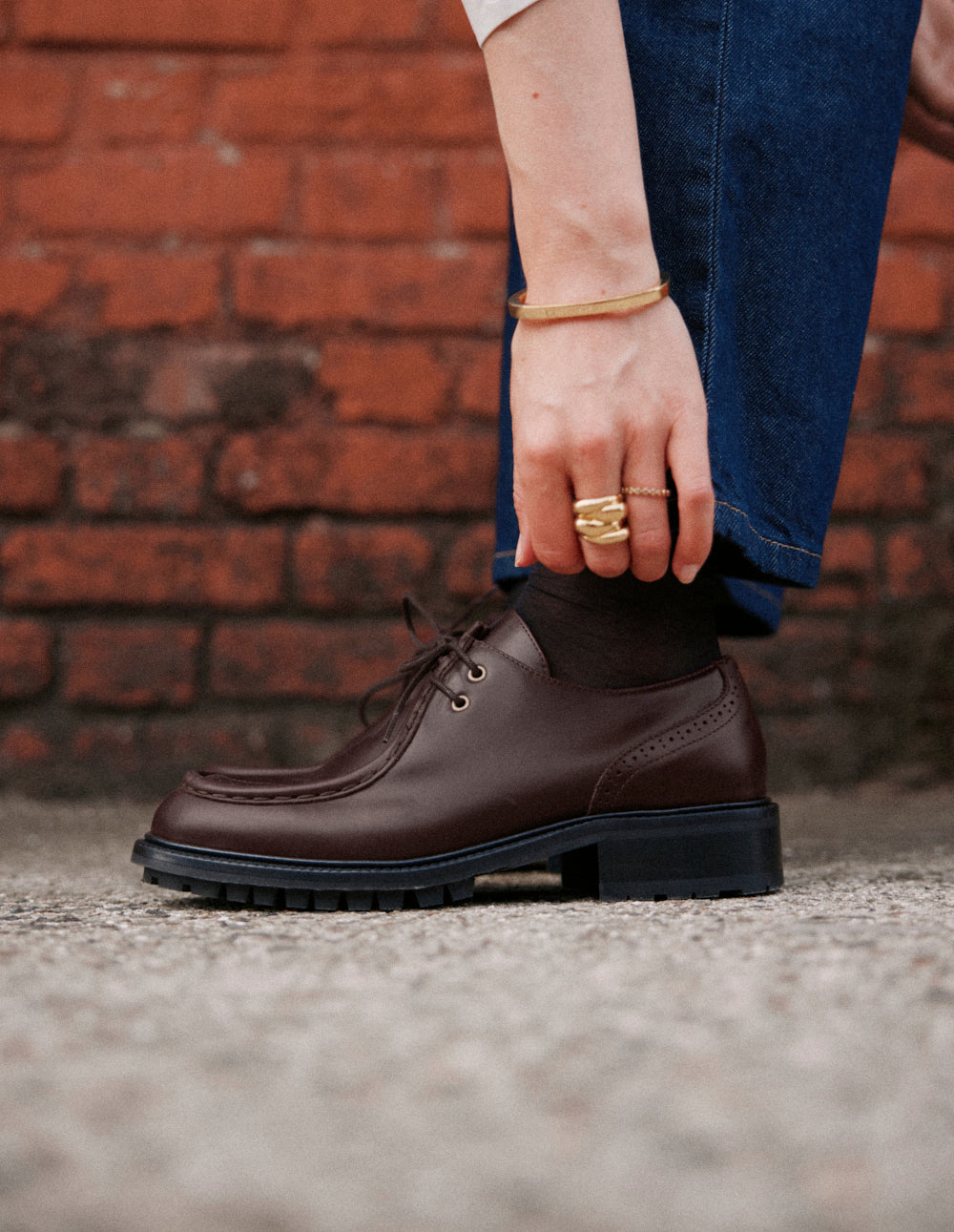 Derbies Luma - Cuir pull-up marron