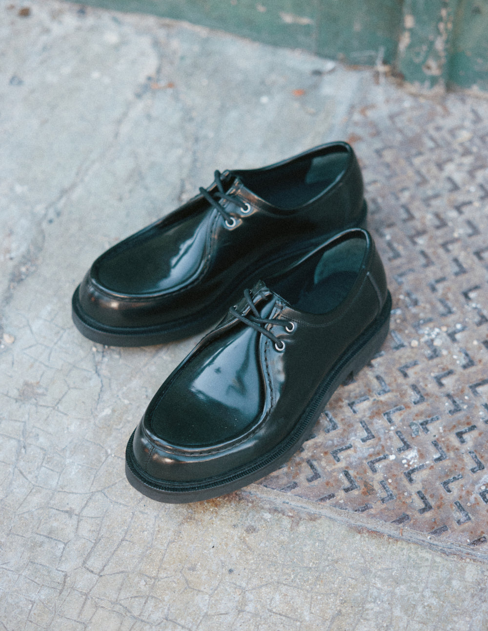 Derbies Luno - Cuir box noir