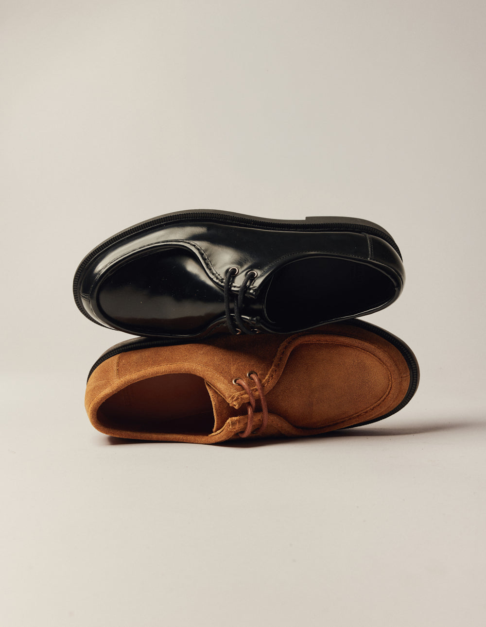 Luno derby - Cognac oiled suede