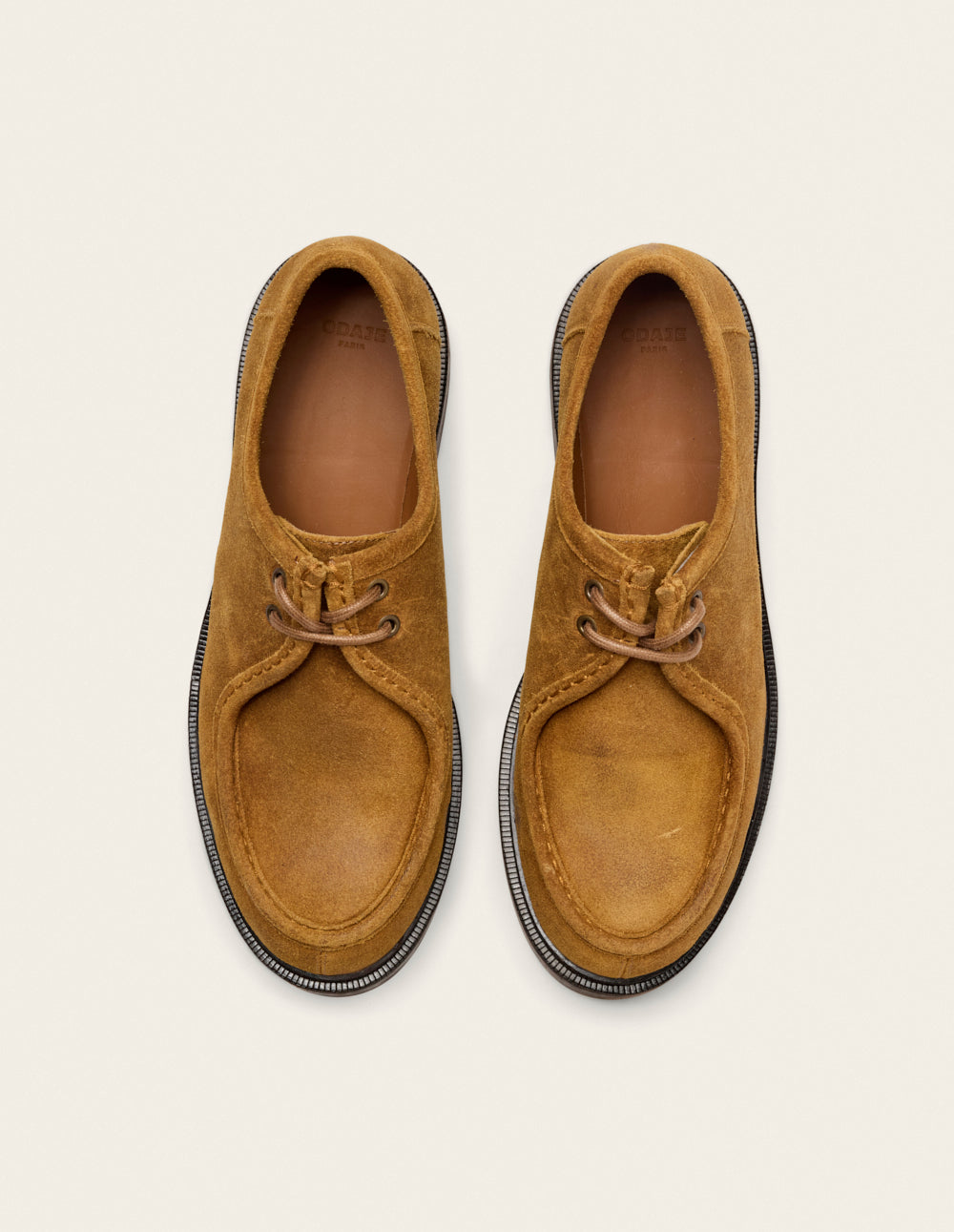 Luno derby - Cognac oiled suede