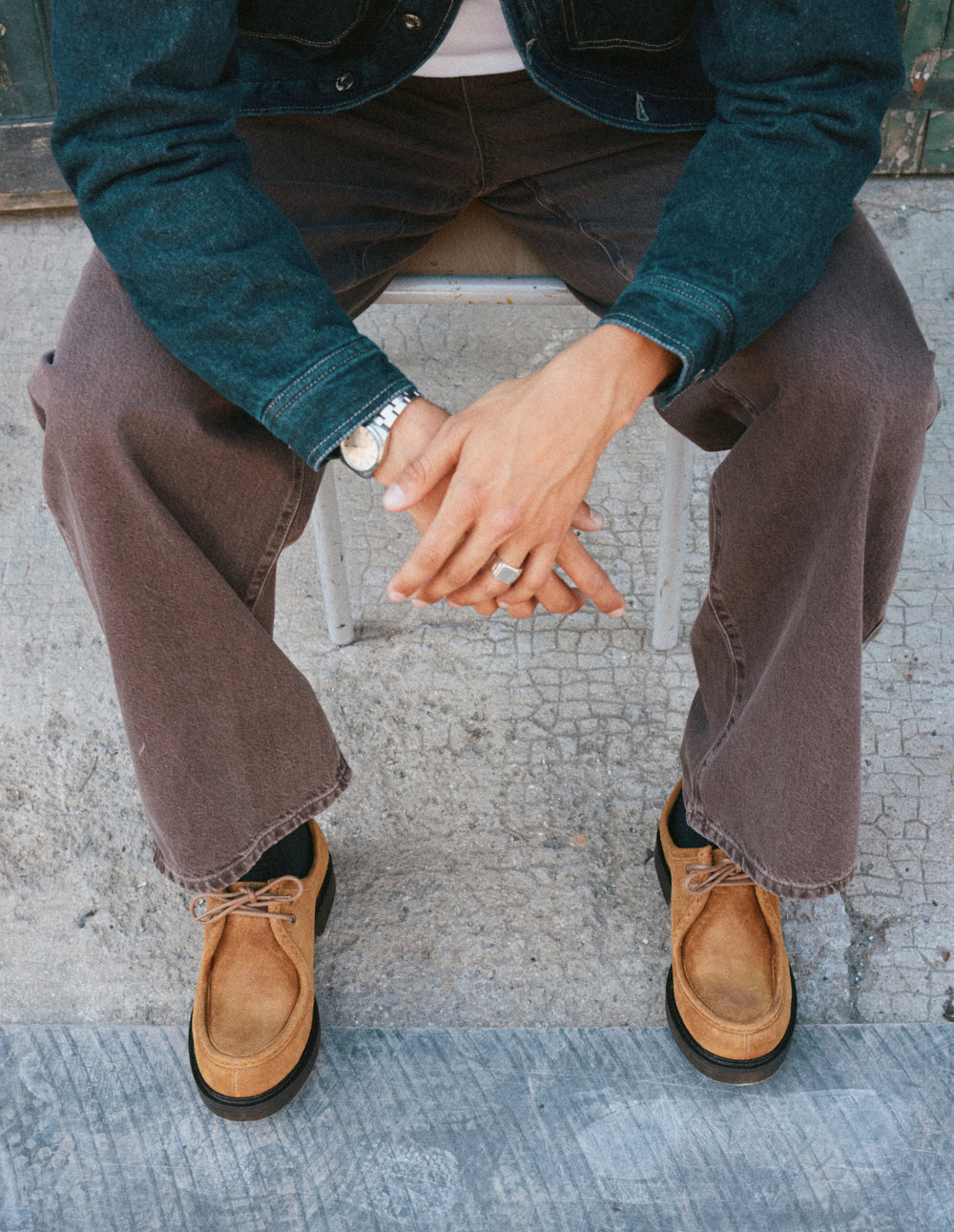 Luno derby - Cognac oiled suede