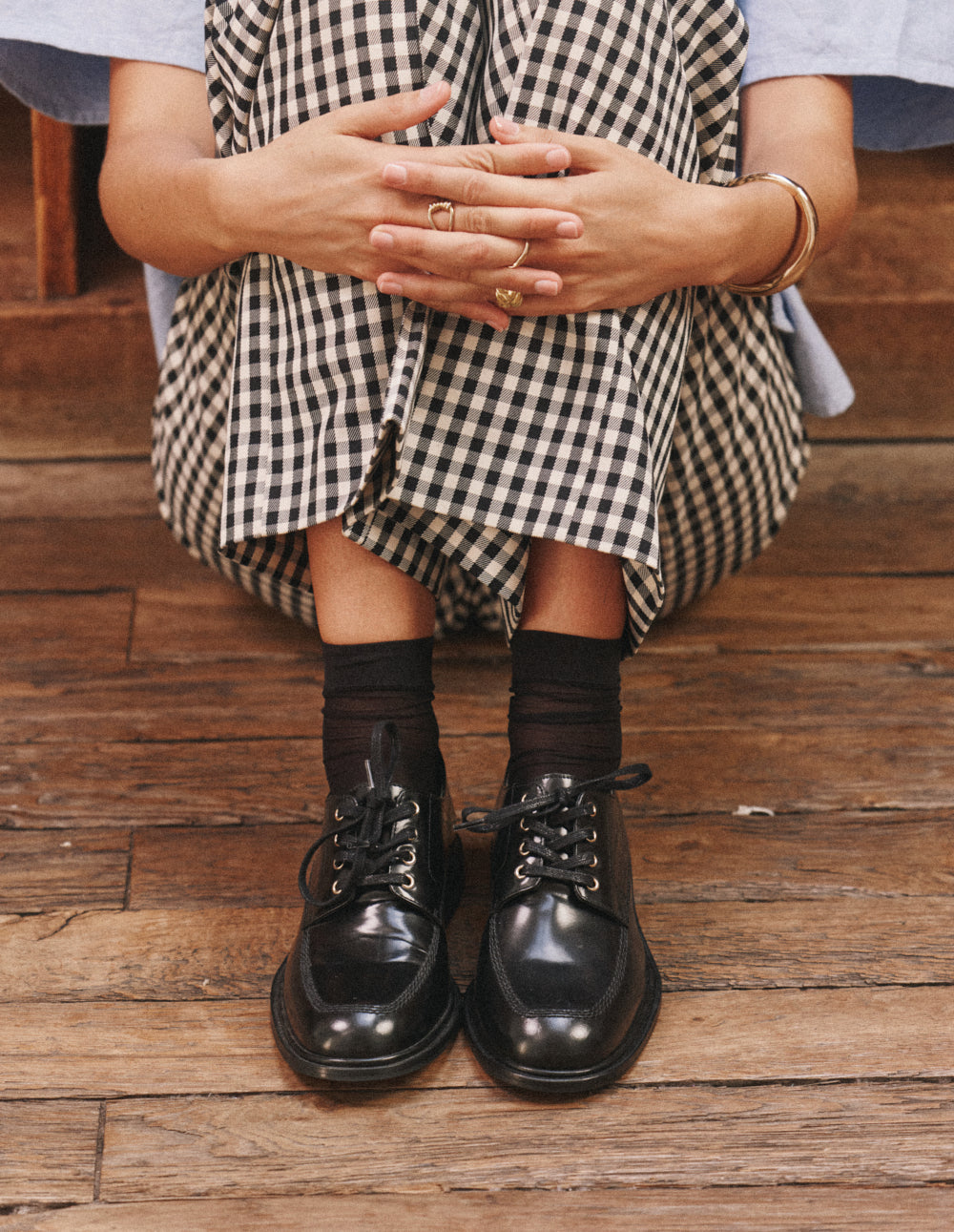 Derbies Luvi - Cuir box noir