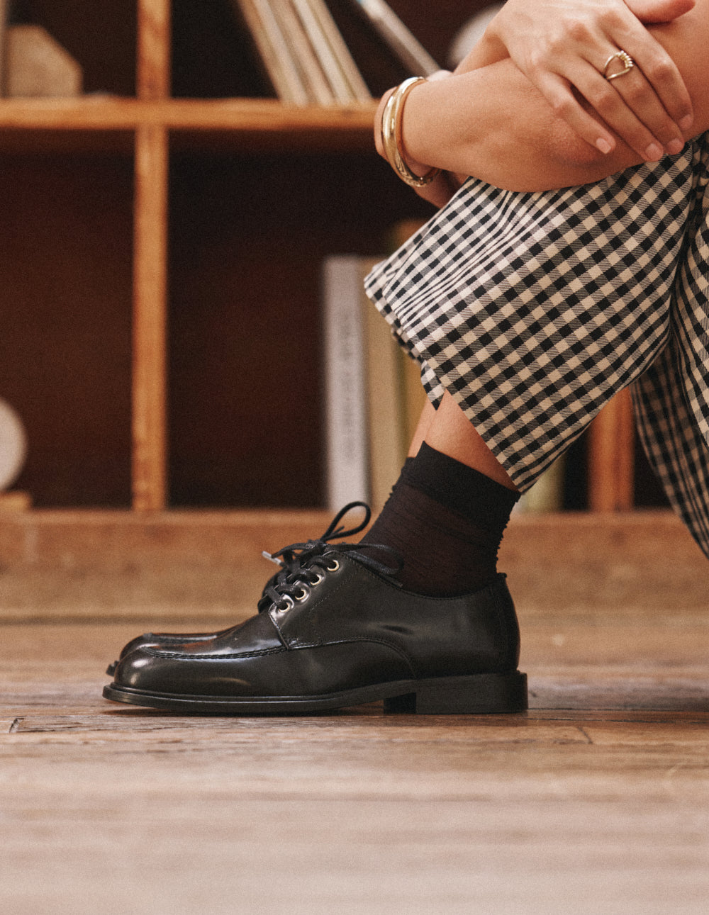 Derbies Luvi - Cuir box noir
