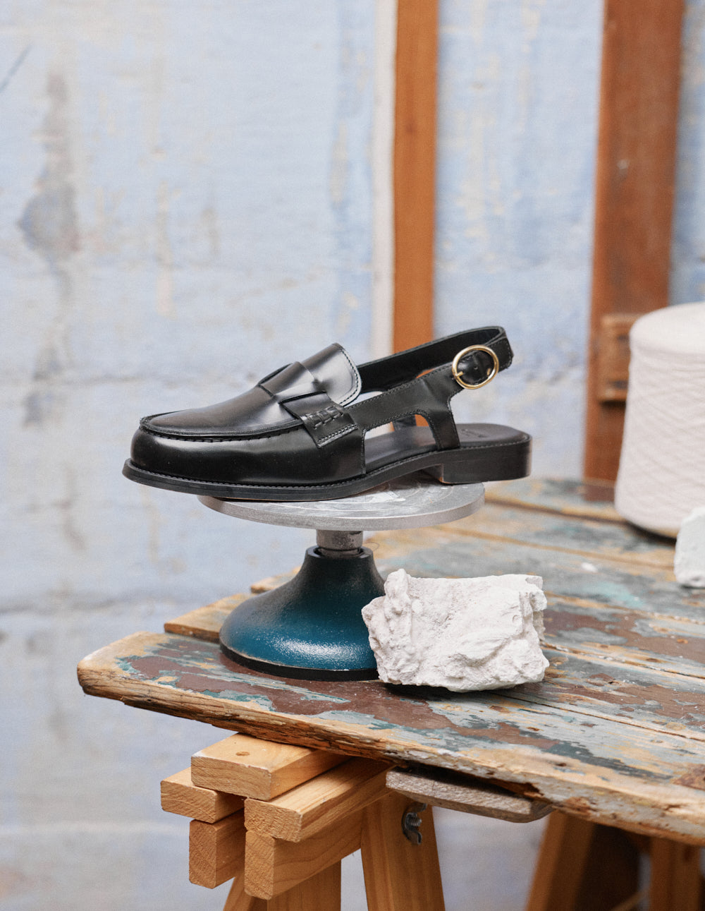 Mocassins Mangsa - Cuir box noir