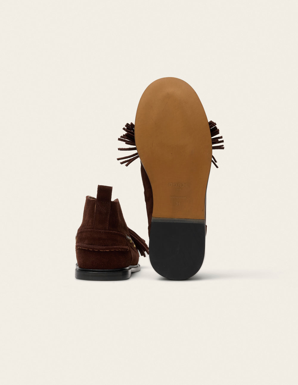 Bottines à lacets Mara - Suède chocolat