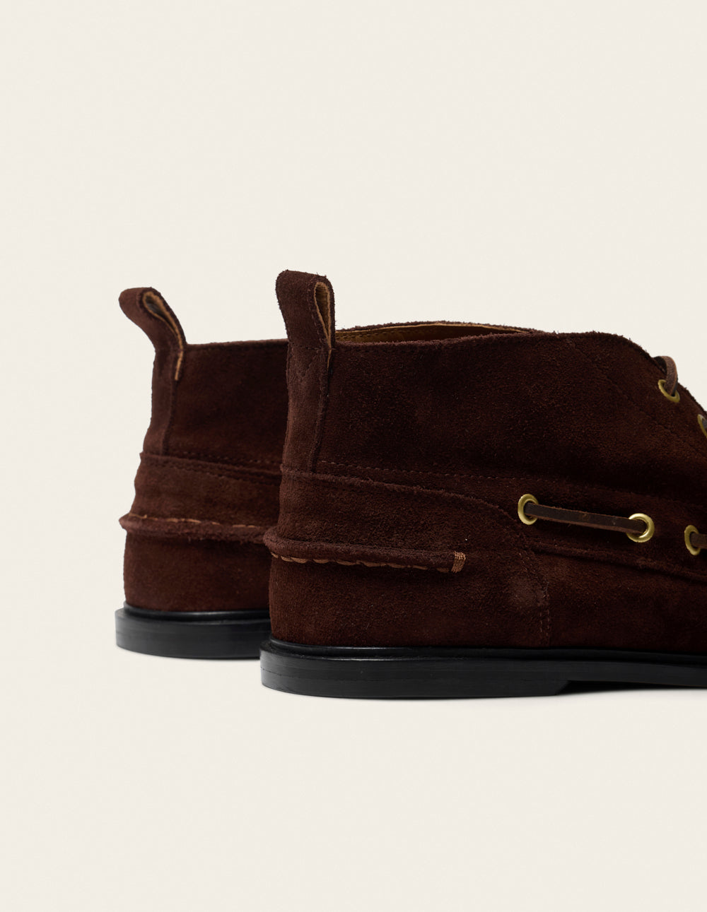 Bottines à lacets Mara - Suède chocolat