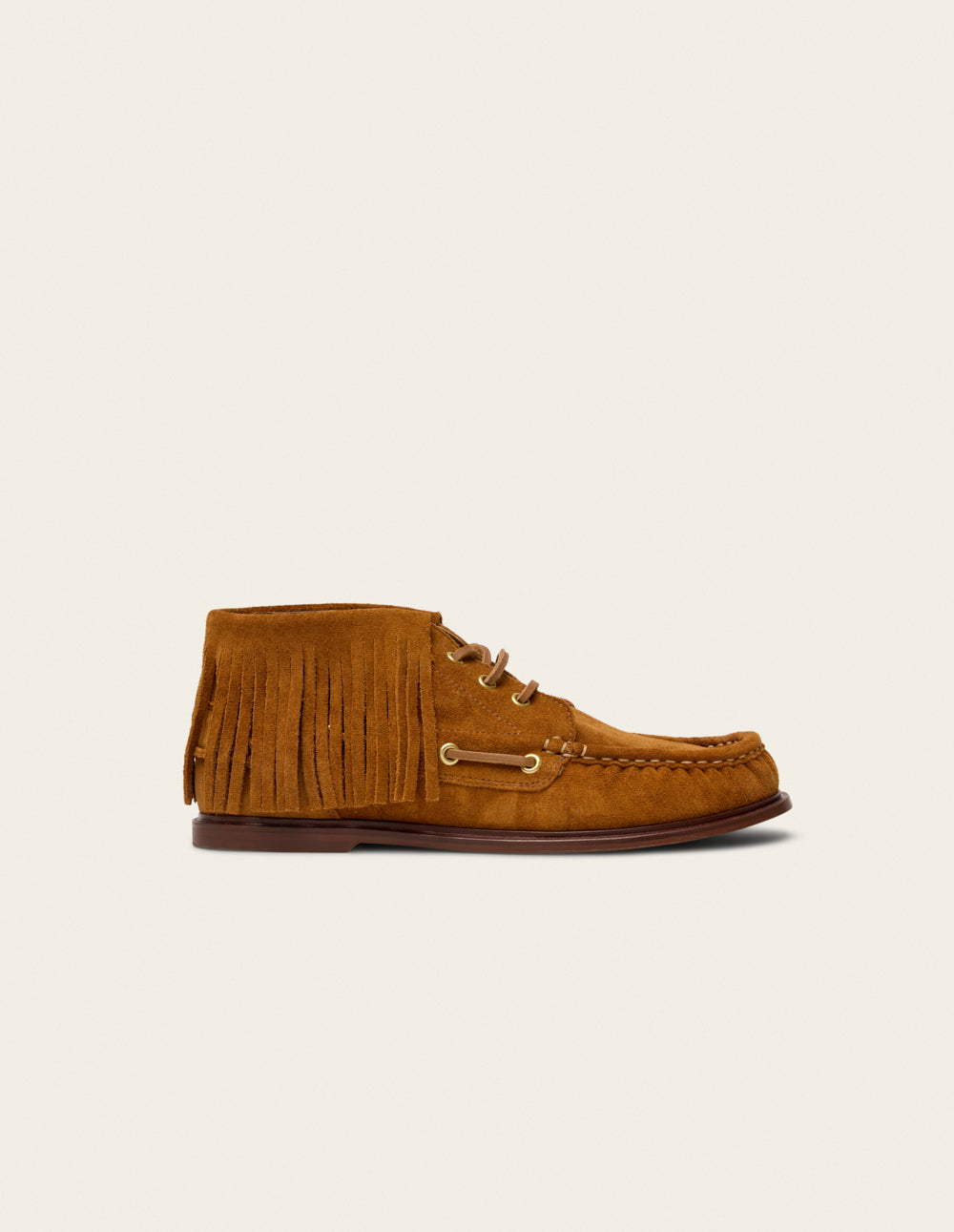 Bottines à lacets Mara - Suède ambre