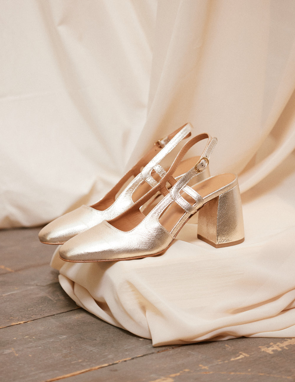 Escarpins Marcie - Cuir doré