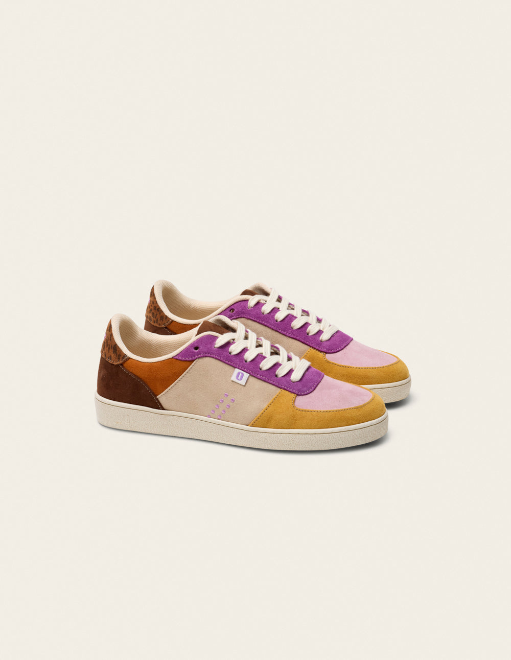 Baskets Marie - Ocre lilas violet