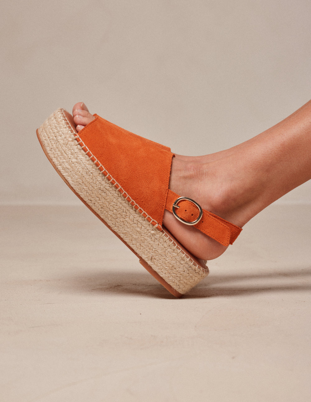 Maya espadrilles - orange Suede