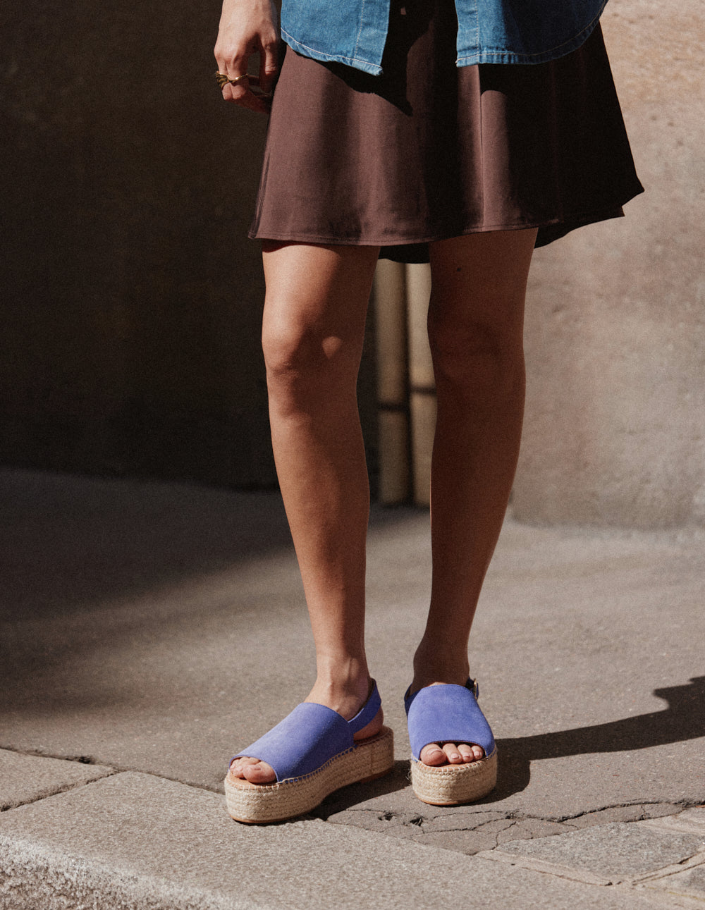 Espadrilles Maya - Suède violet