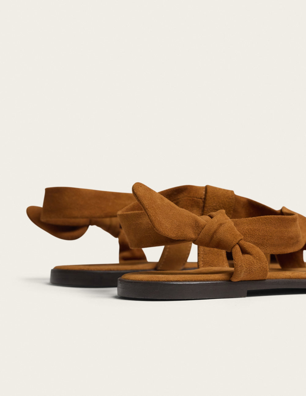 Sandales Mira - Suède ambre