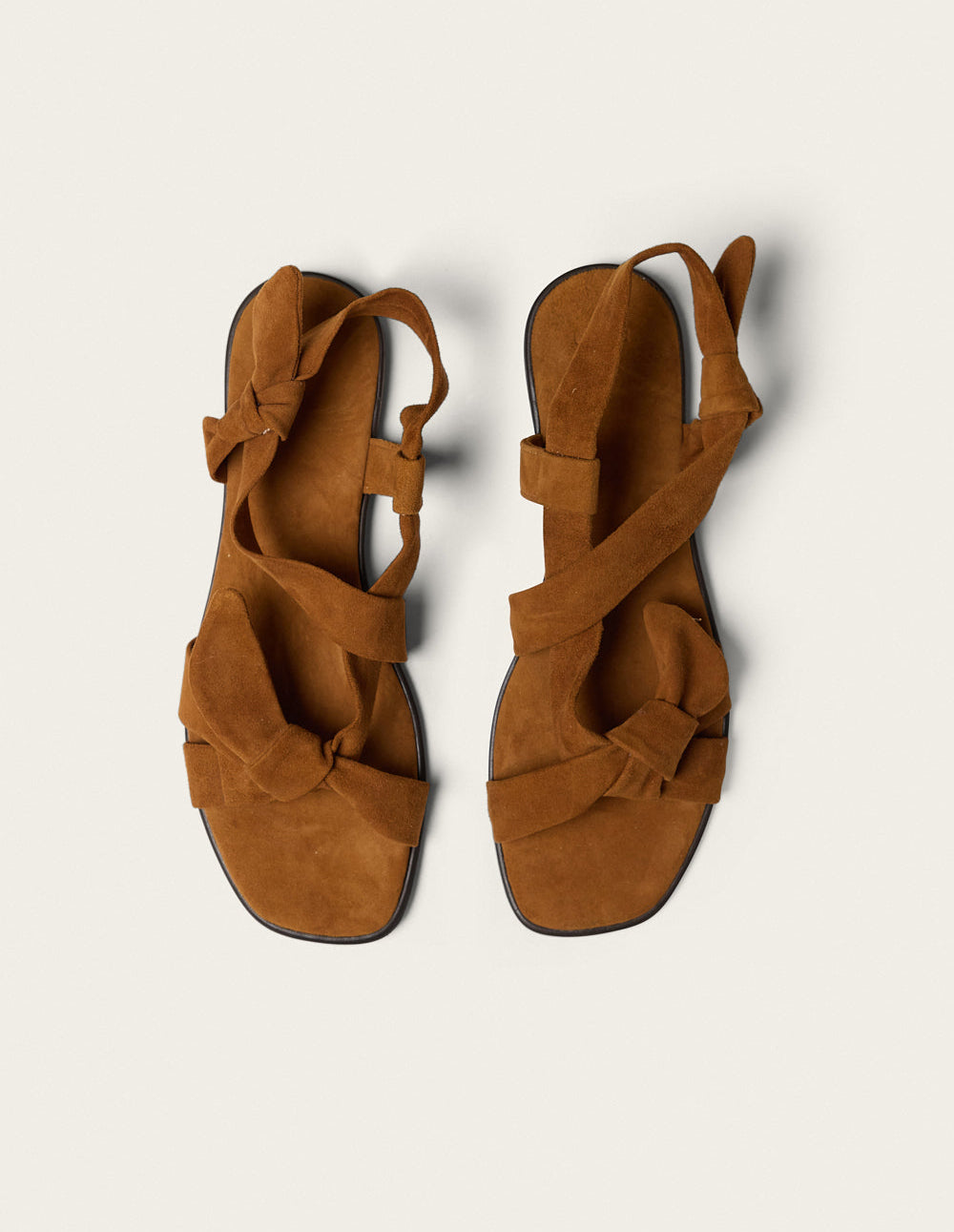 Sandales Mira - Suède ambre