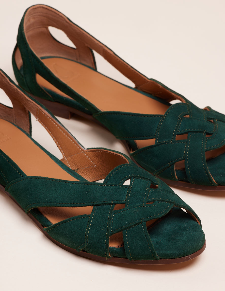 Sandals Clémentine - Fir suede