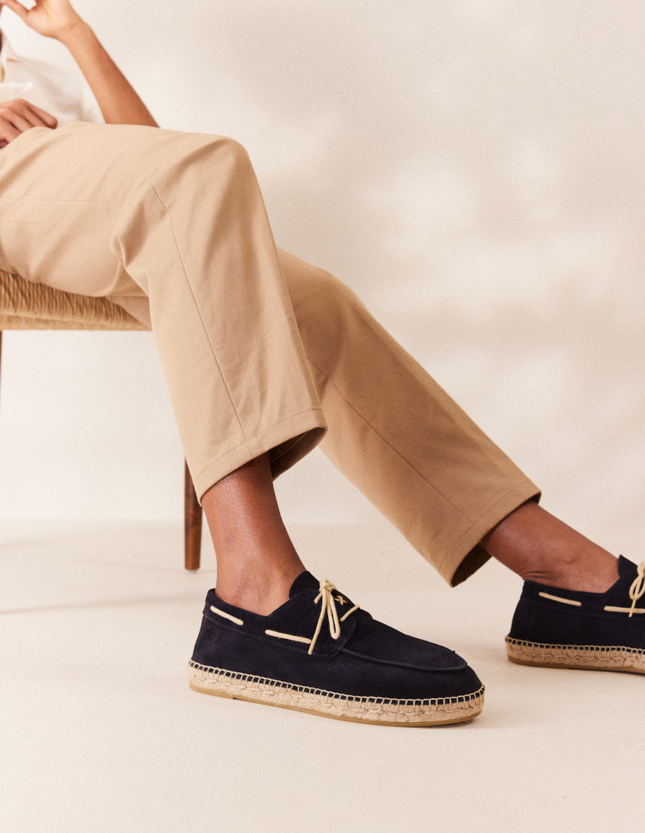 Wedges Matteo - Navy suede