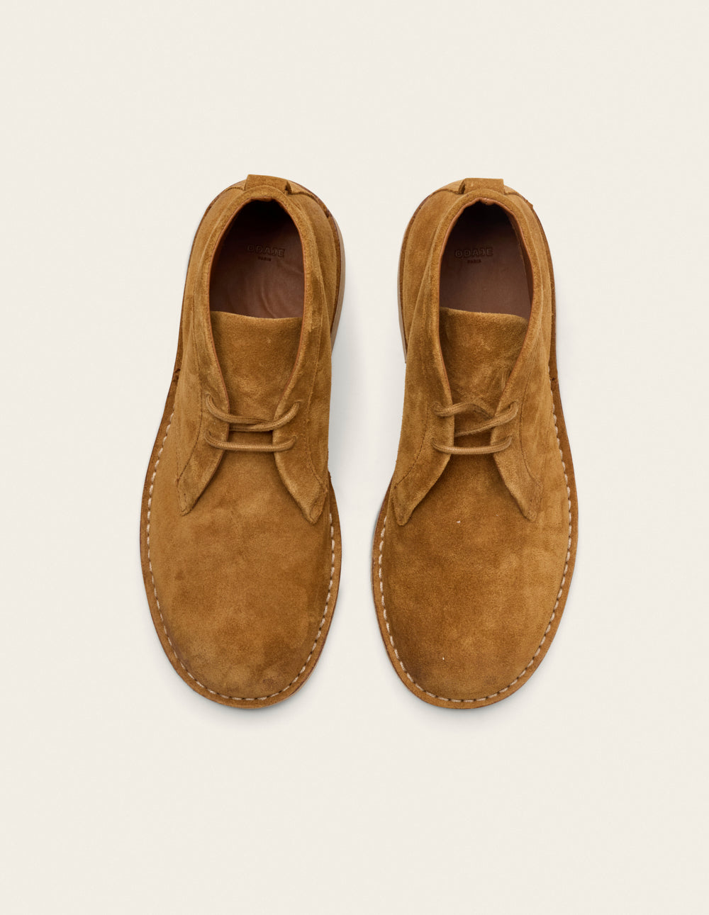 Bottines Navel - Suède huilé cognac