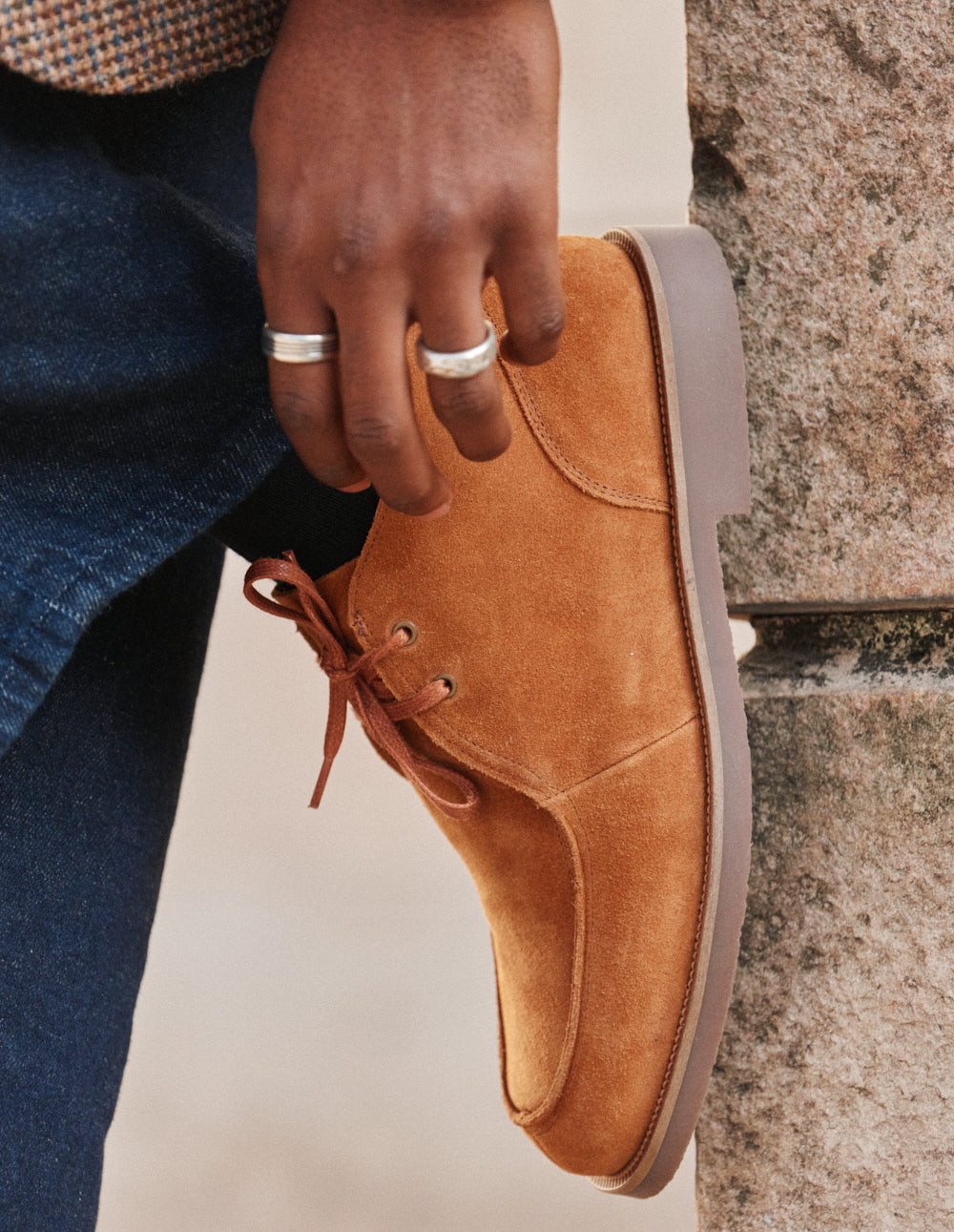 Bottines Nevo - Suède ambre