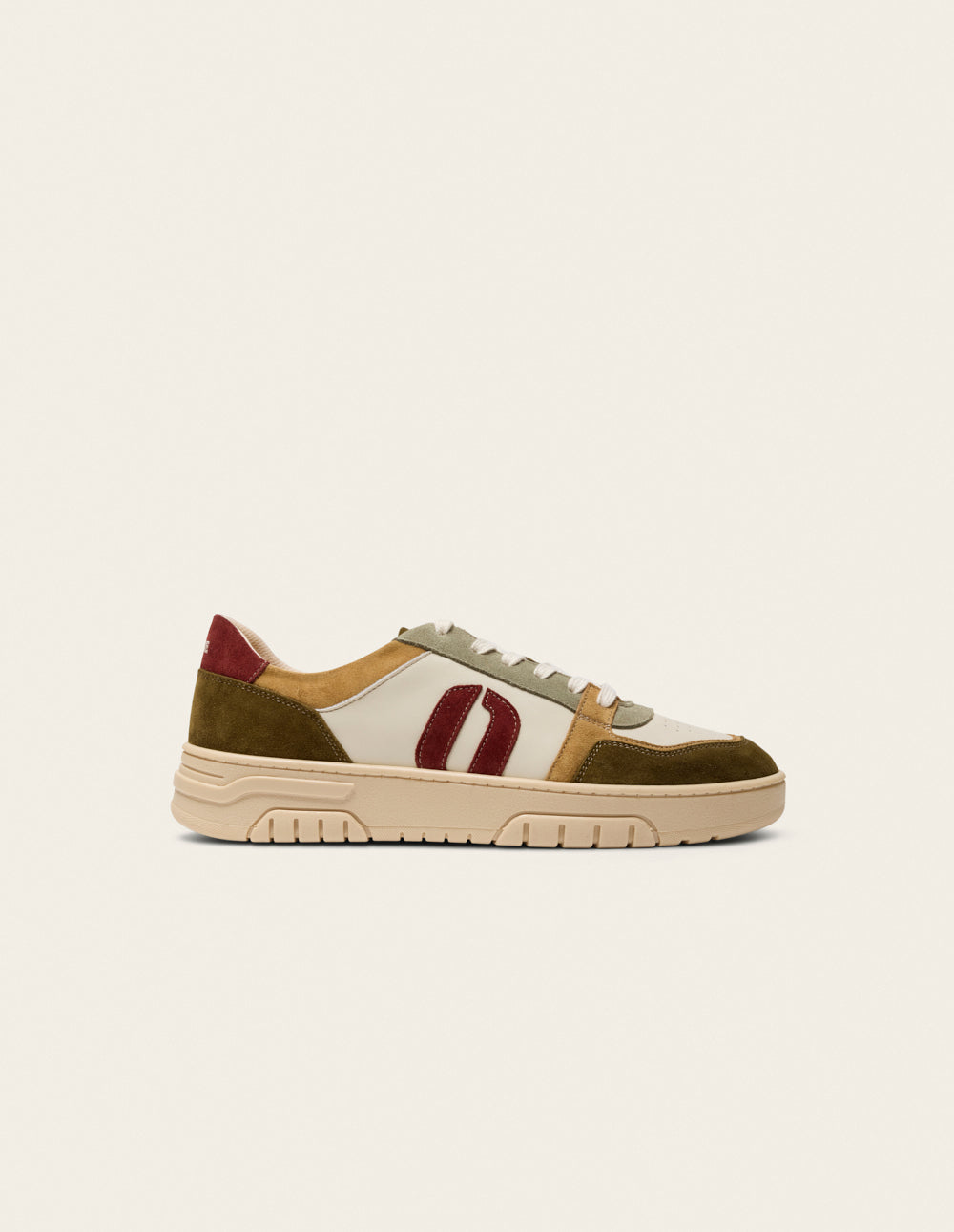Baskets Nino - Kaki taupe écru