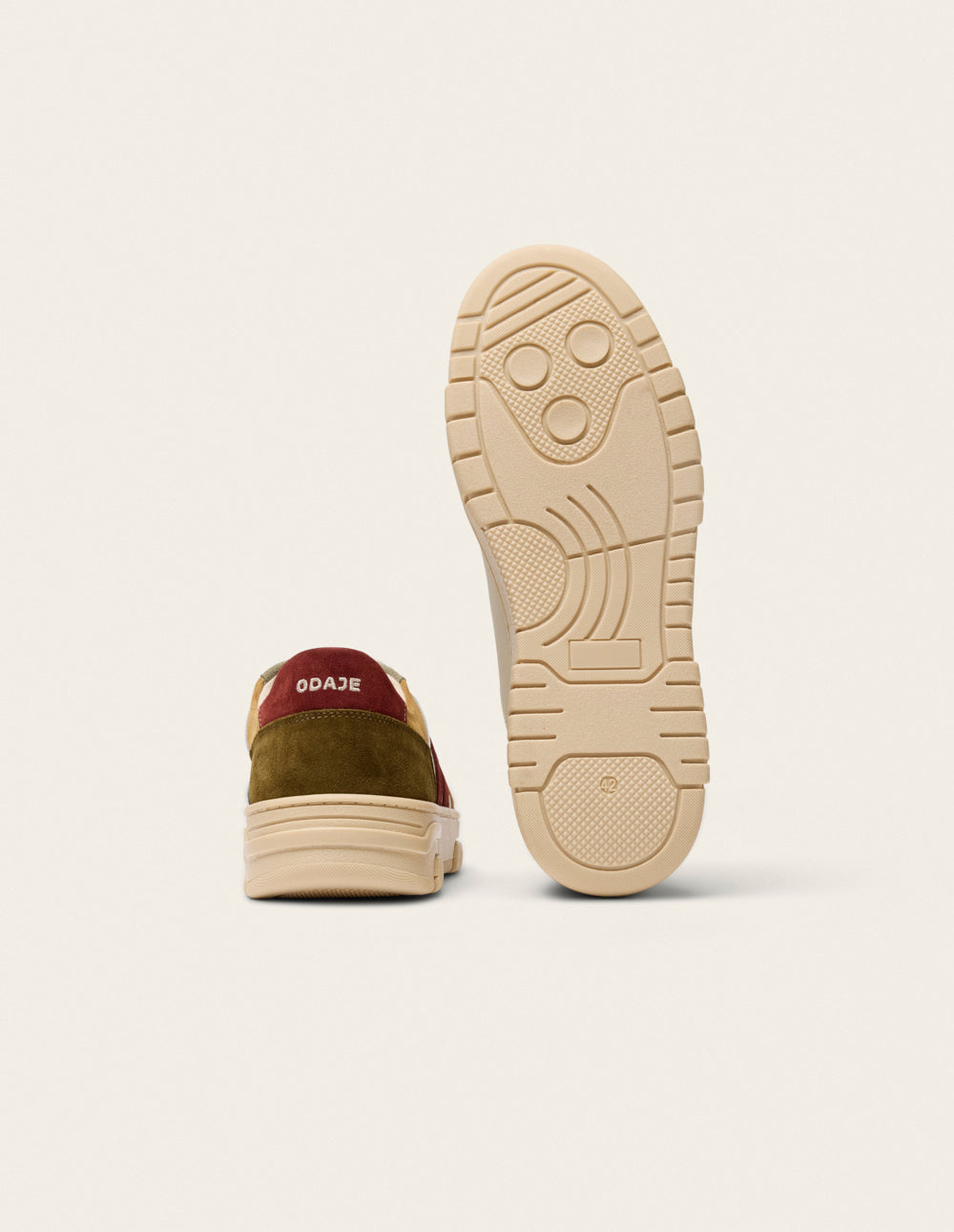 Baskets Nino - Kaki taupe écru