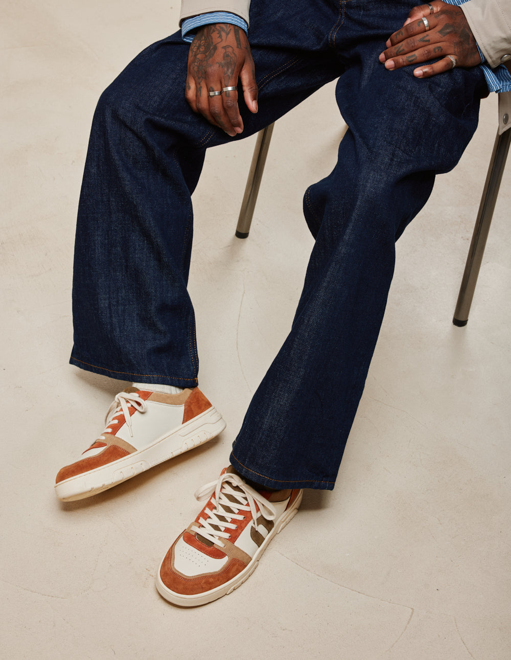 Nino low-top trainers - Brick beige brown