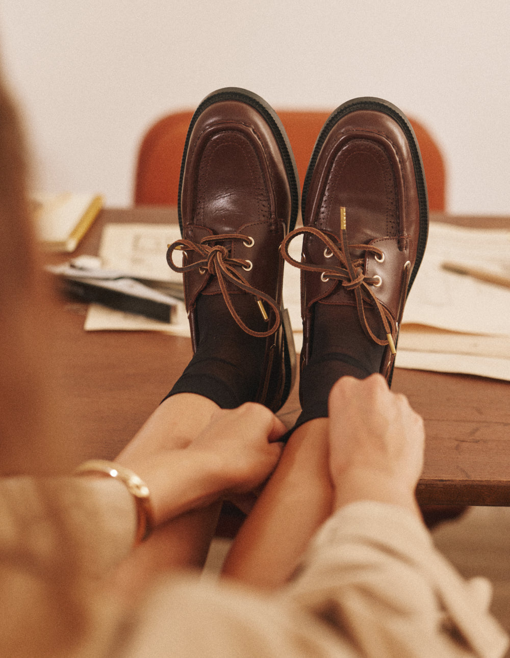 Derbies Niza - Cuir marron