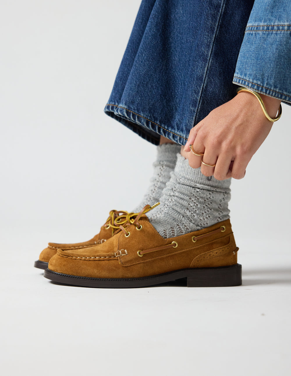 Niza derbies - Amber suede