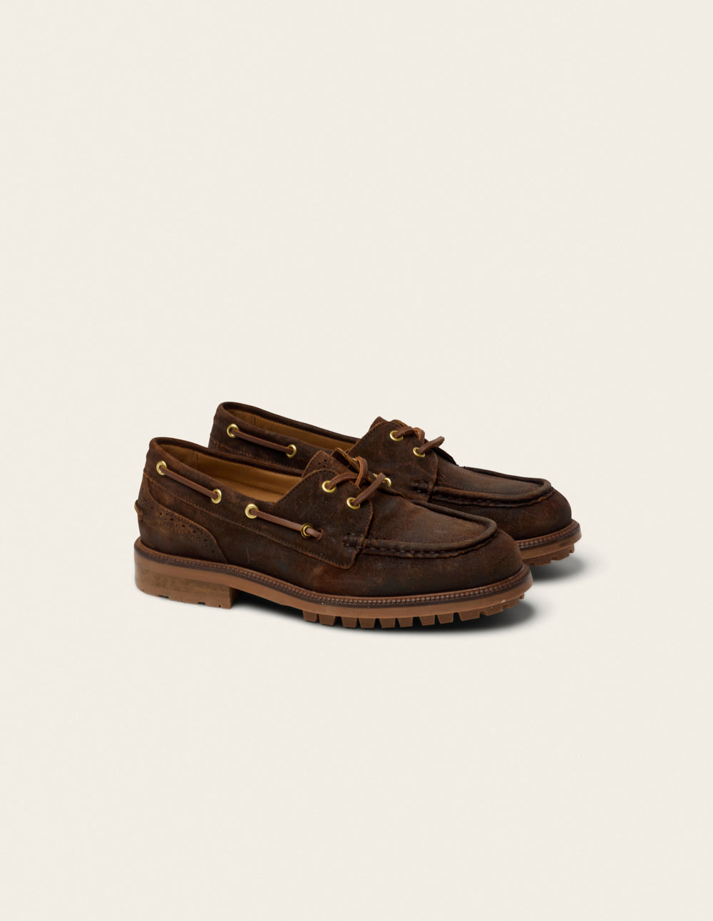 Niza derby - Oiled Amber Suede