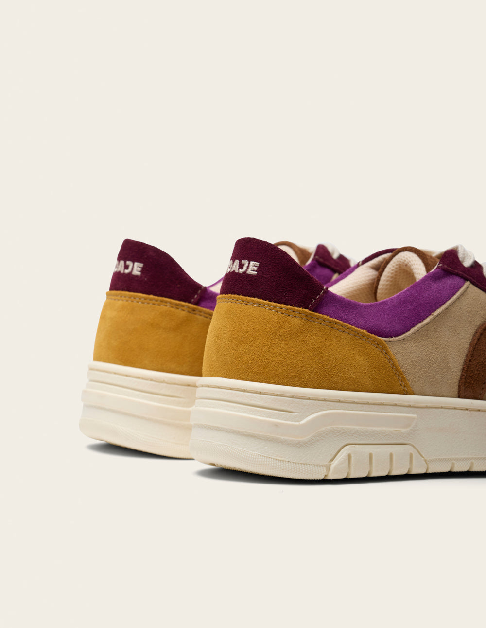 Nora low-top trainers - Ochre lilac beige