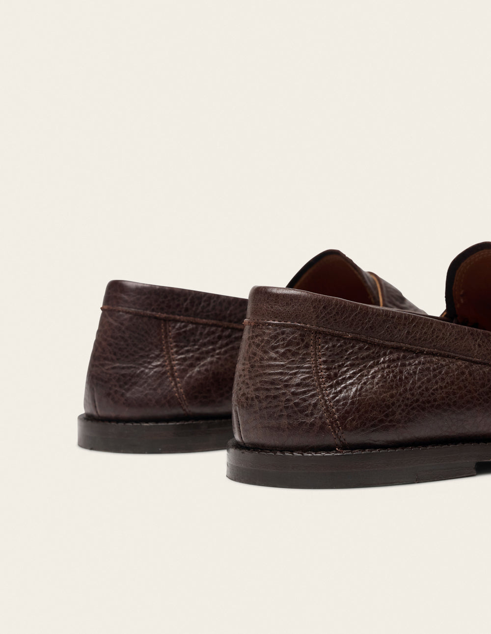 Olio loafers - Brown Grained Leather