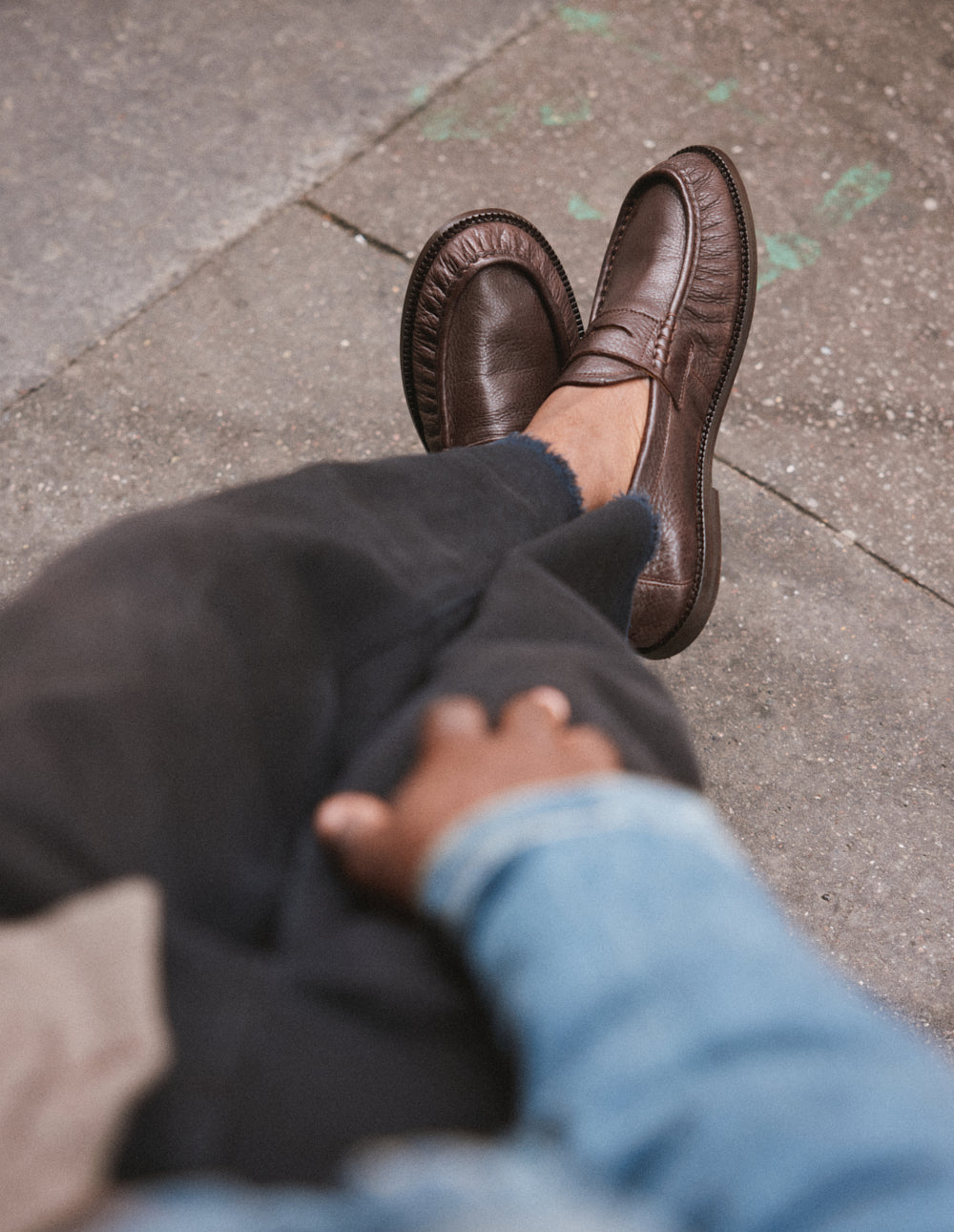 Olio loafers - Brown Grained Leather