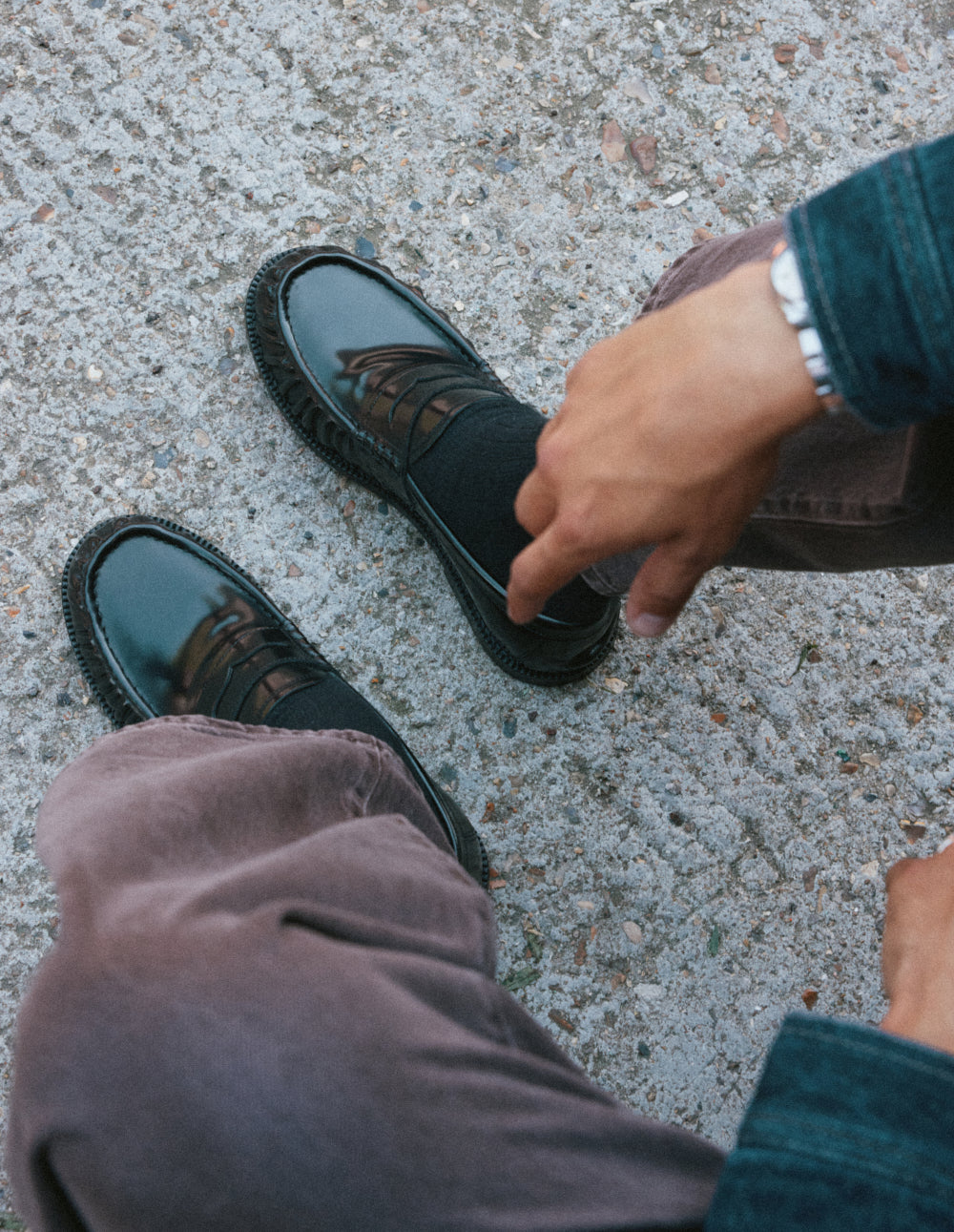 Olio loafers - Black box leather