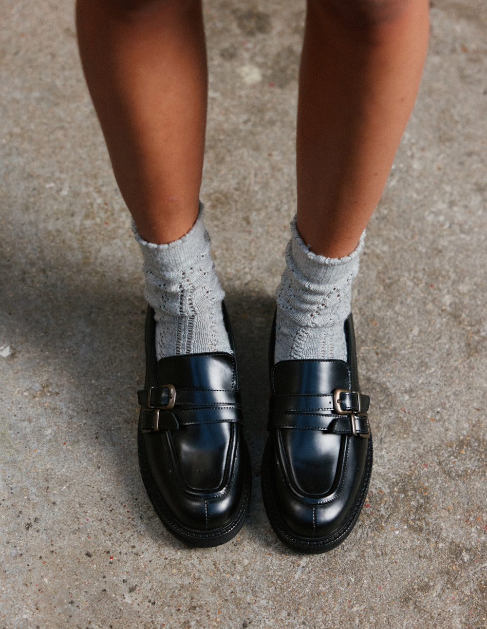 Mocassins Olyme - Cuir box noir