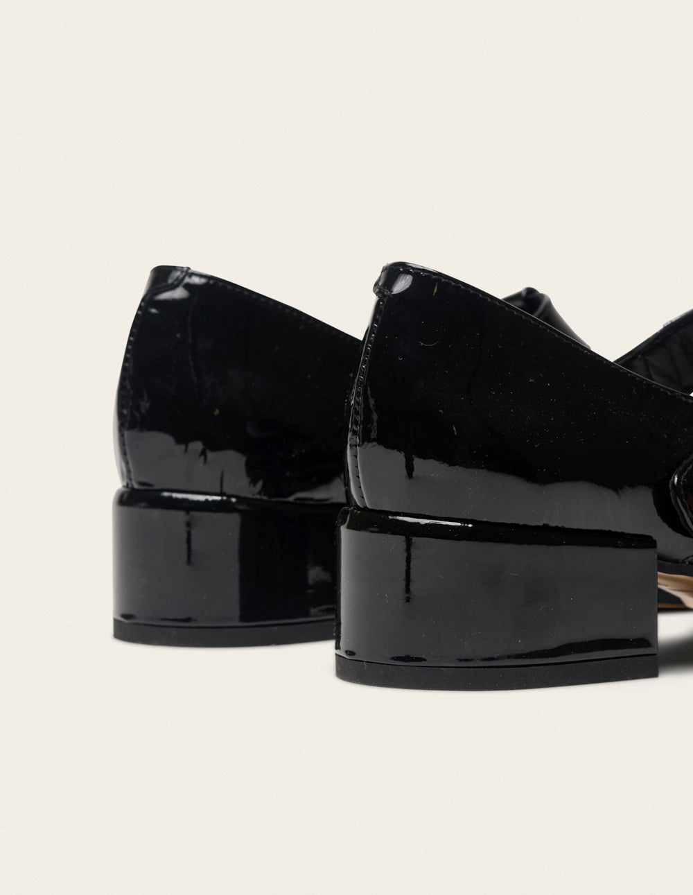 Omi Pumps - Black Patent Pleated Leather