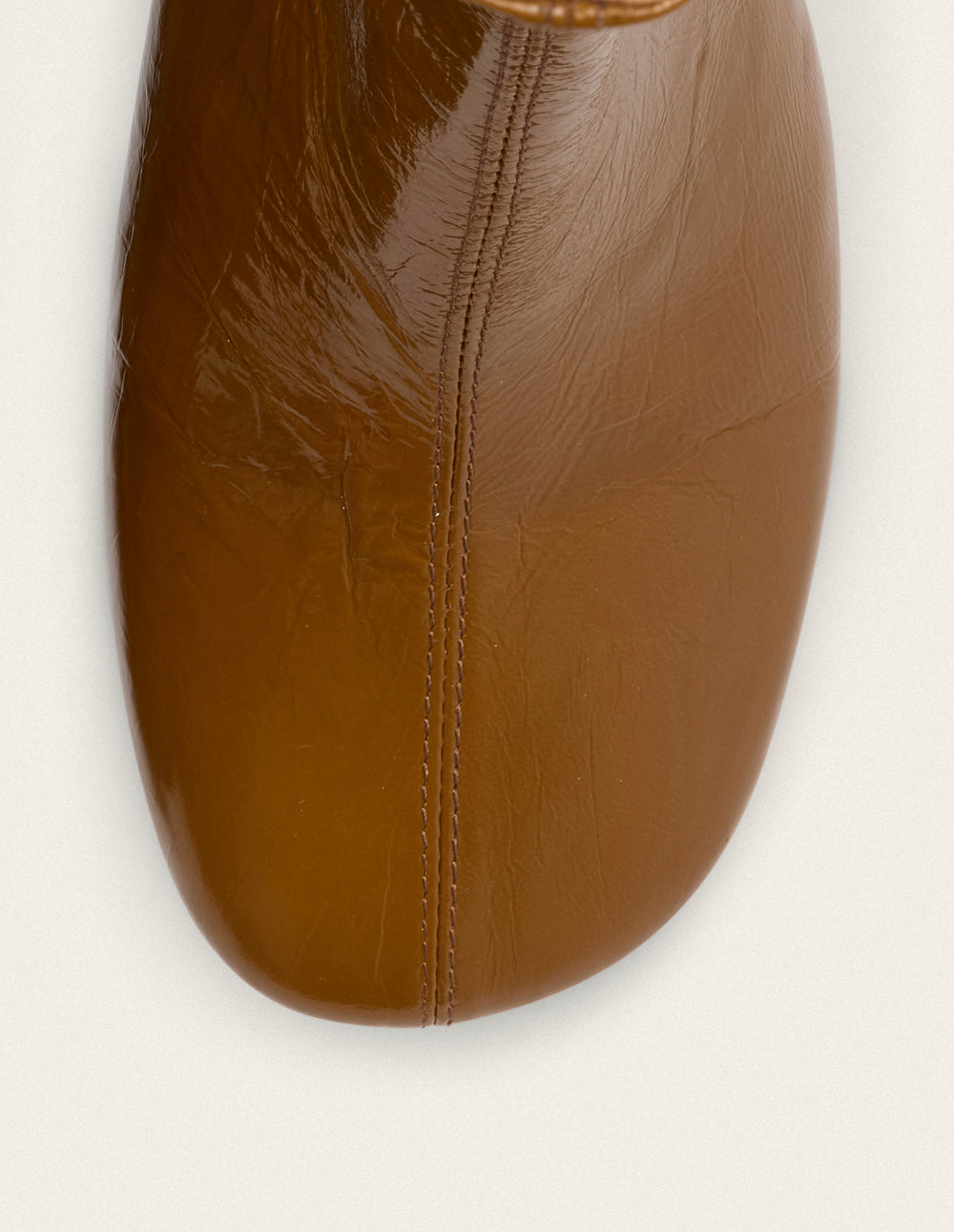 Ona heeled ankle boots - Camel pleated leather