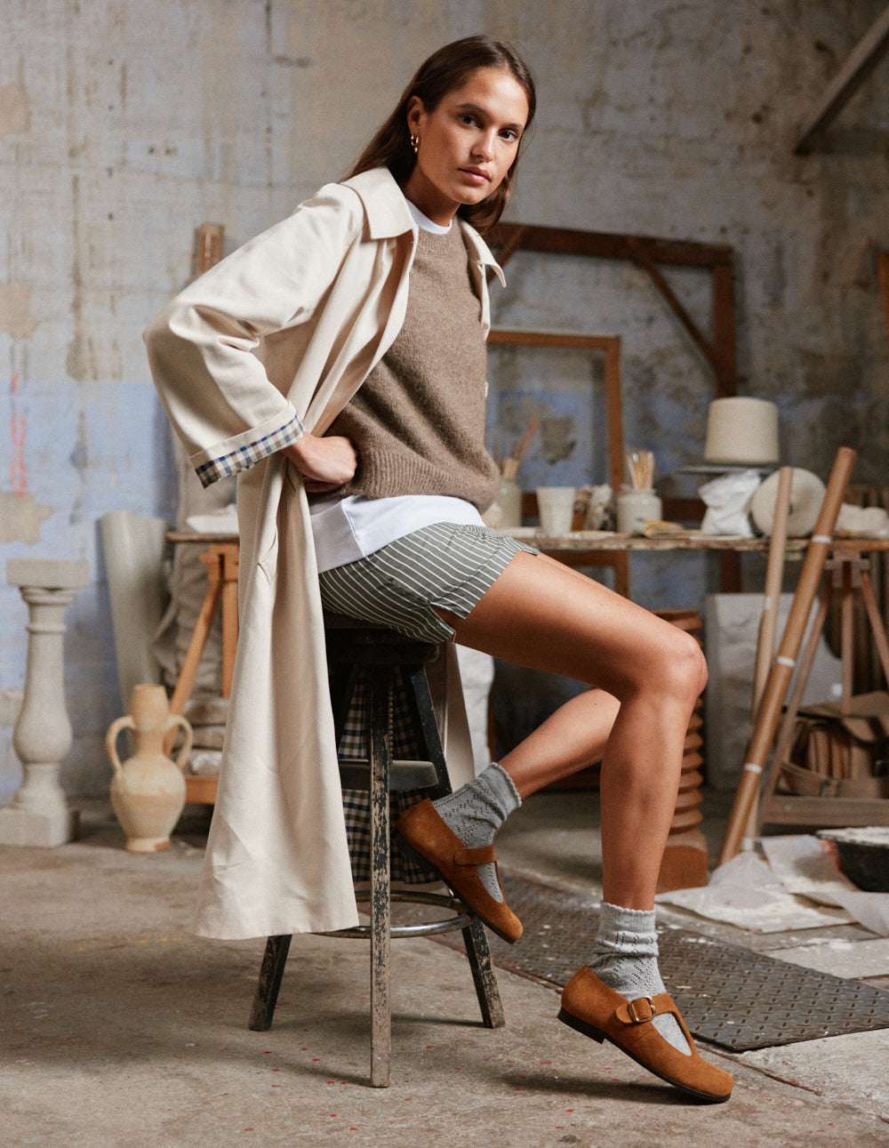 Opal ballet flats - Amber Suede