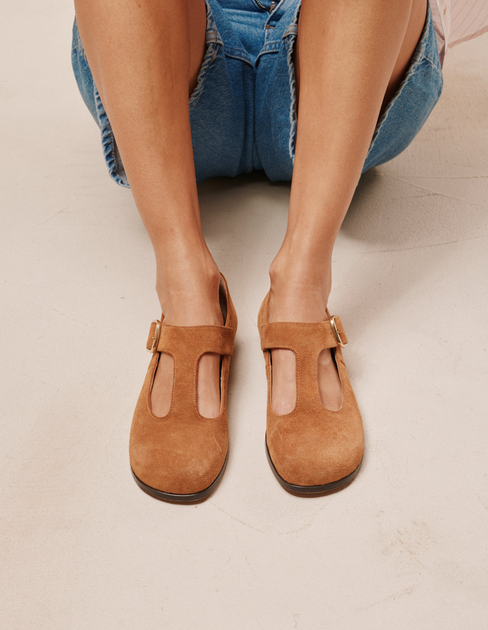 Ballerines Opal - Suède ambre