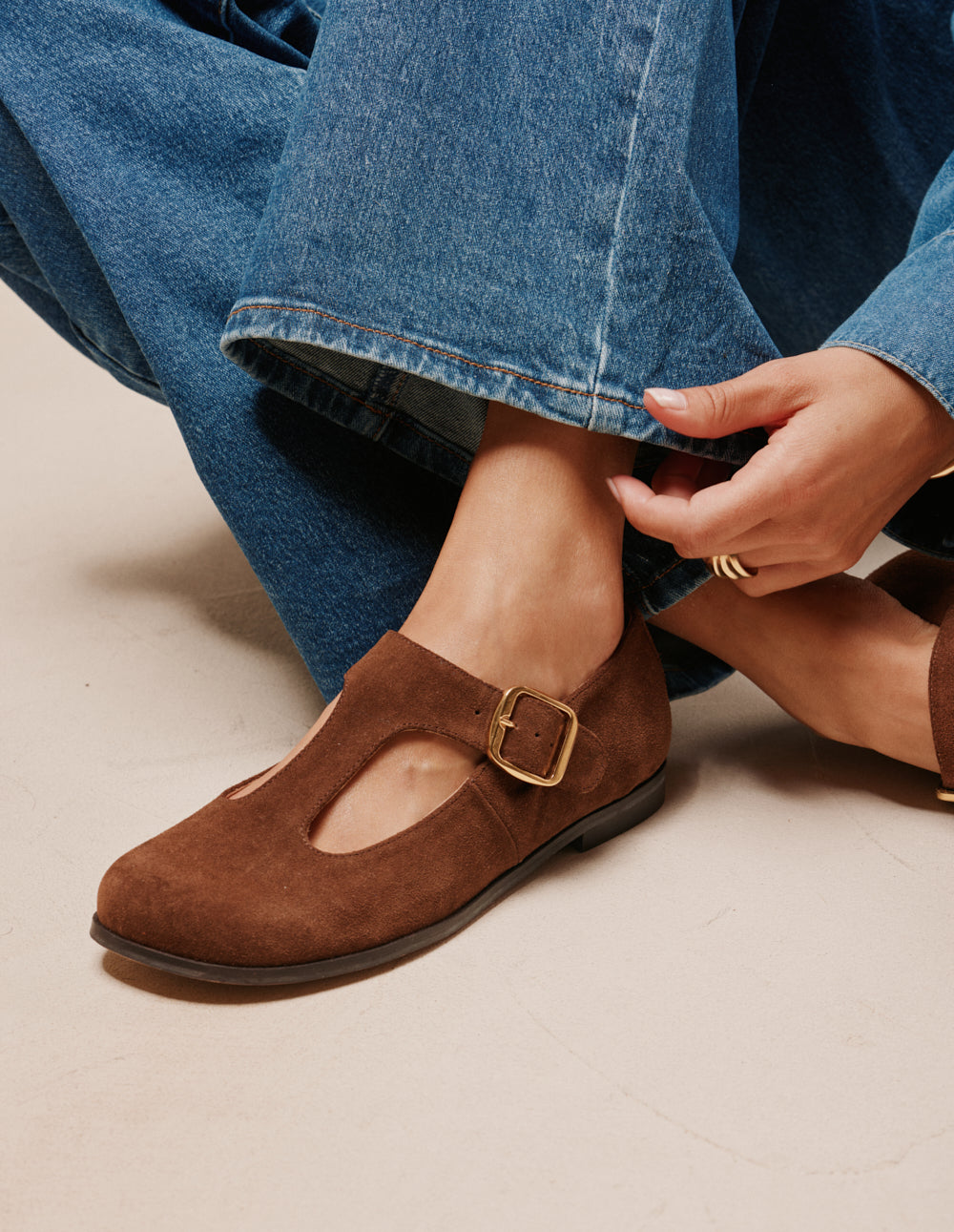 Ballerines Opal - Suède marron
