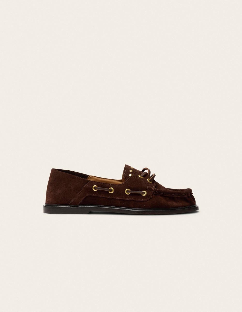 Ovel loafers - Chocolate Suede studs