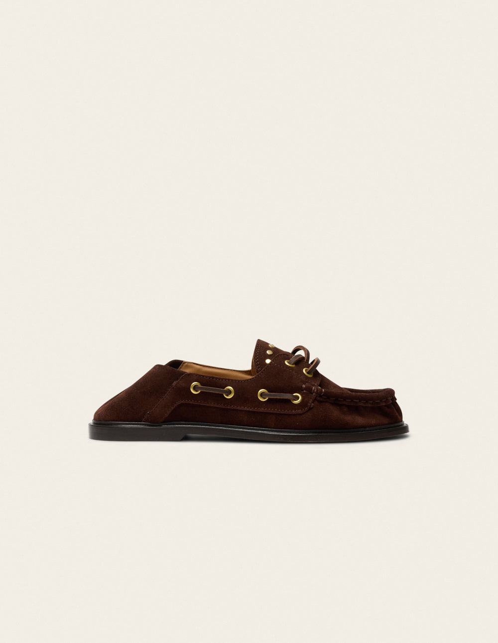 Ovel loafers - Chocolate Suede studs